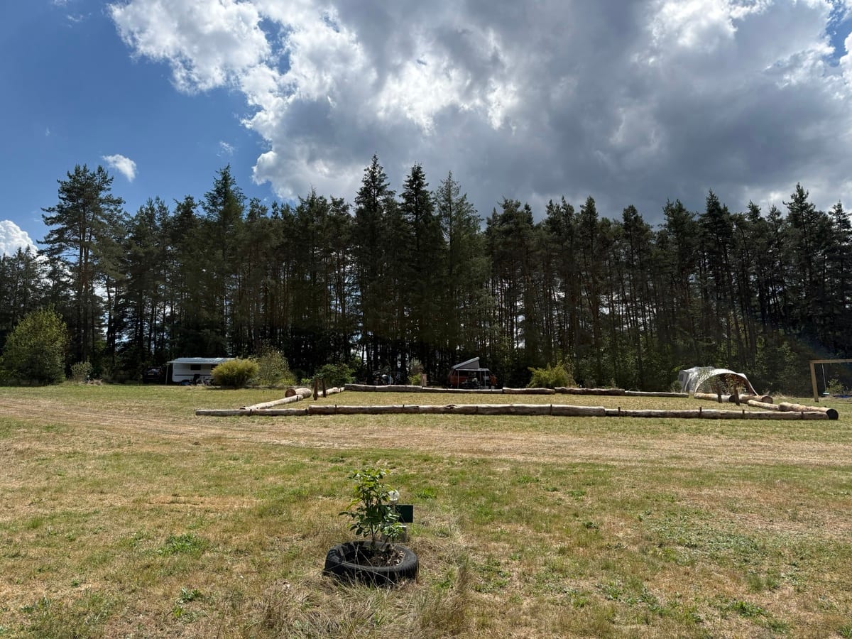 Grand emplacement de camping